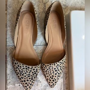 JCrew animal print flats 9